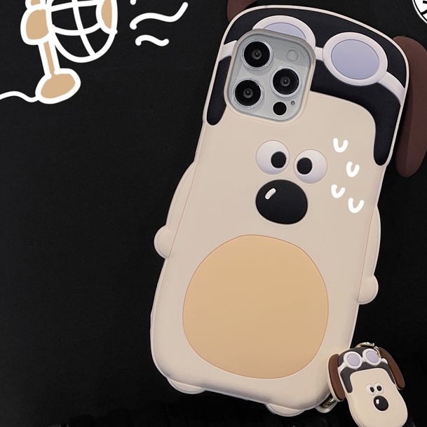 Ốp Điện Thoại Silicon Hình Cún Cho iPhone XS Max 11ProMax 12ProMax 13ProMax