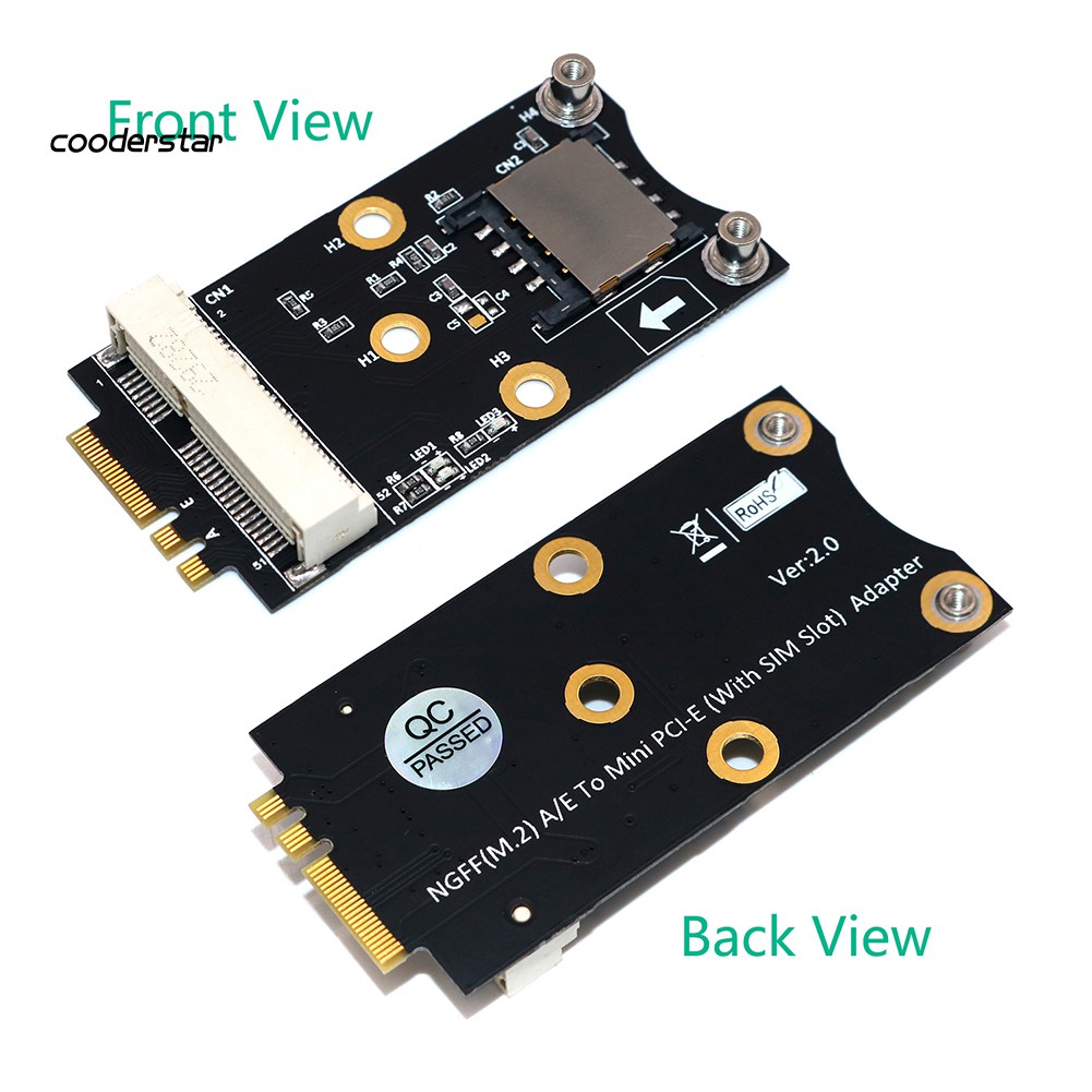 Bộ chuyển đổi Wdp Mini Pci-E sang M.2 Ngff Key A / E với khe cắm sim 3g / 4g