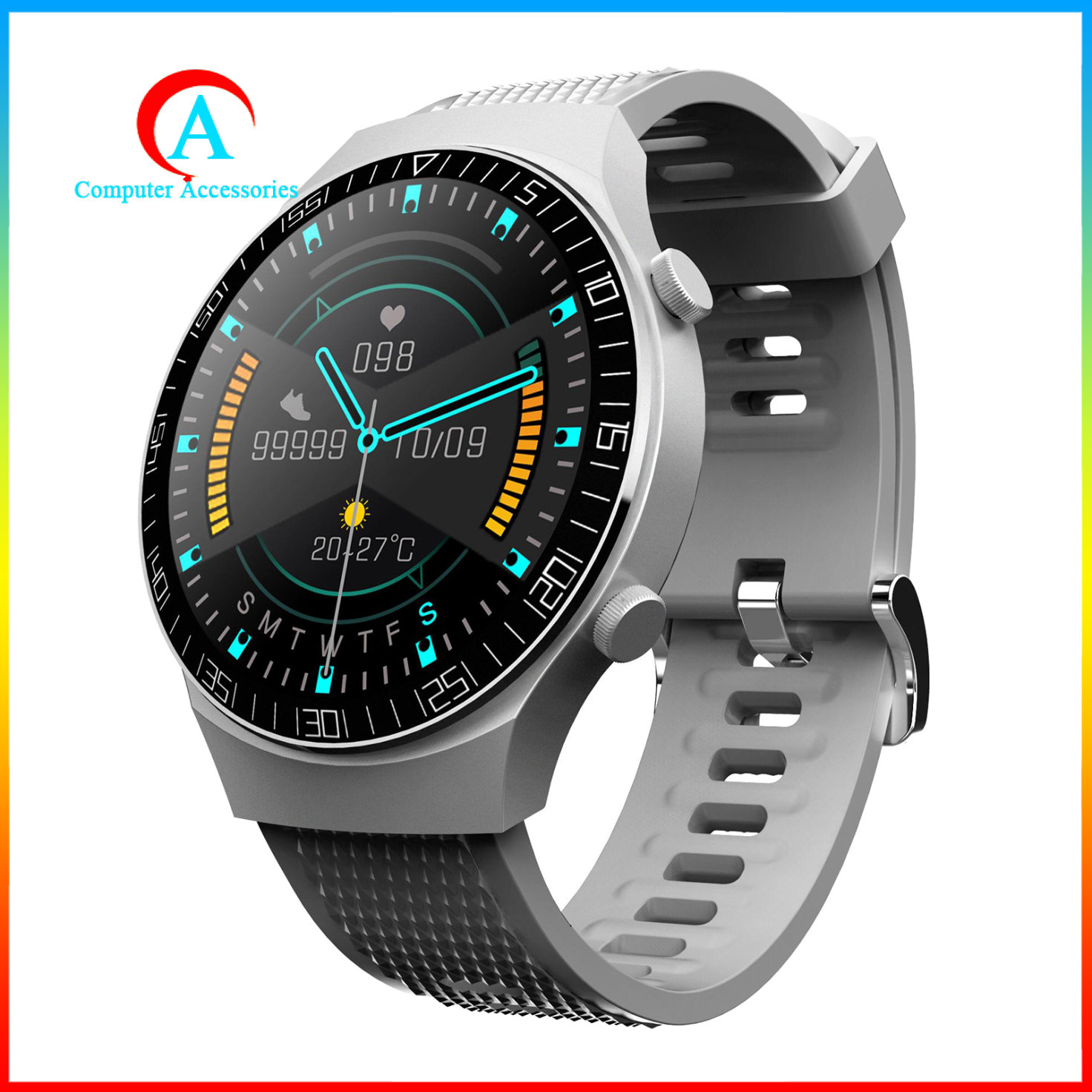 ANDROID Đồng Hồ Thông Minh 1.28 &quot;Bluetooth 4.0 Chống Nước Kèm Phụ Kiện