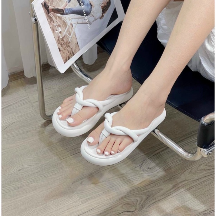 Dép Nữ BỆT Xỏ Ngón Quai Xoắn Thời Trang Mix Nhiều Màu Hot Trend TRINH LÊ SHOP GIÀY DÉP TL8922