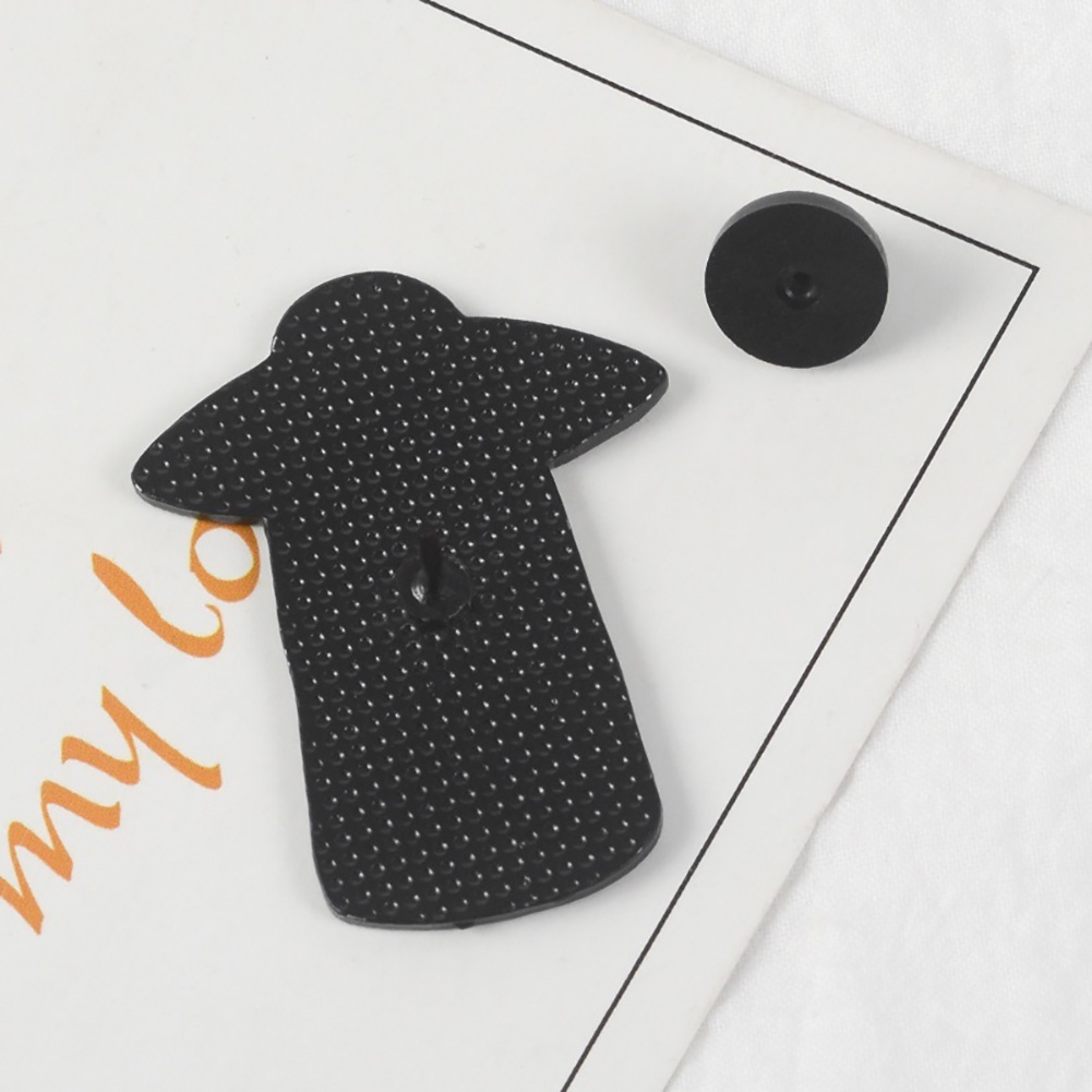 Ghim cài áo hình UFO và chữ Finally bằng hợp kim trang trí quần áo độc đáo