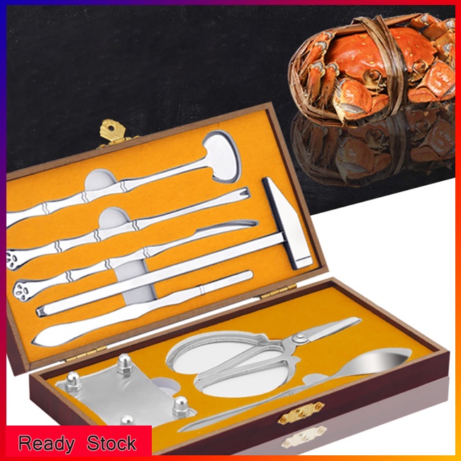 Set 8 Dụng Cụ Ăn Hải Sản Bằng Thép Không Gỉ Chất Lượng Cao
