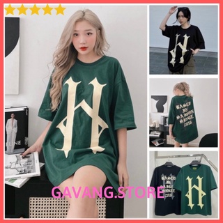 Áo thun tay lỡ hades alternative tee, áo thun chữ h tay ngắn nam nữ hades chất cotton