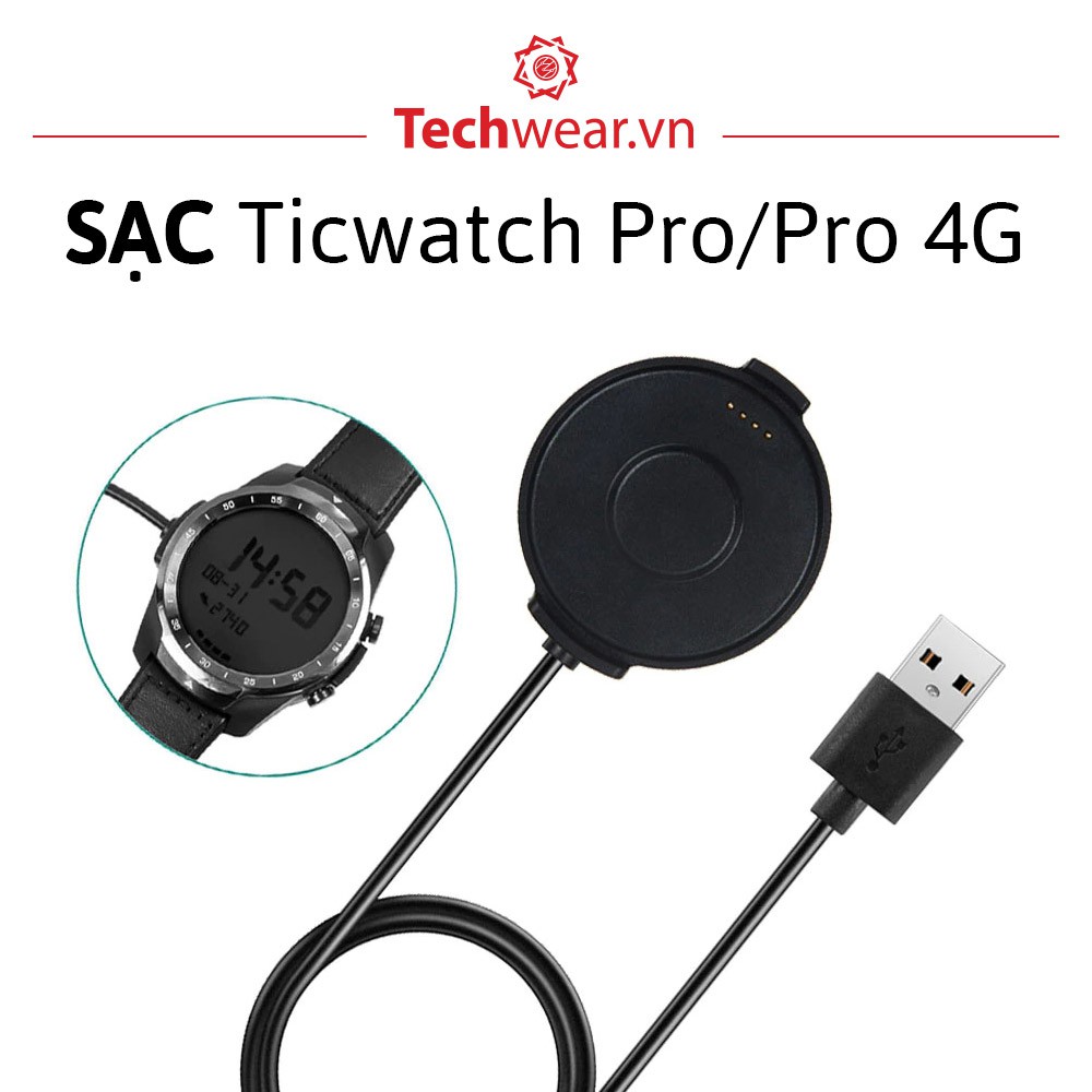 Đế sạc đồng hồ Ticwatch Pro / Ticwatch Pro 3 / Ticwatch Pro Lte 4G [Hàng Xịn] Có sẵn giao ngay toàn quốc