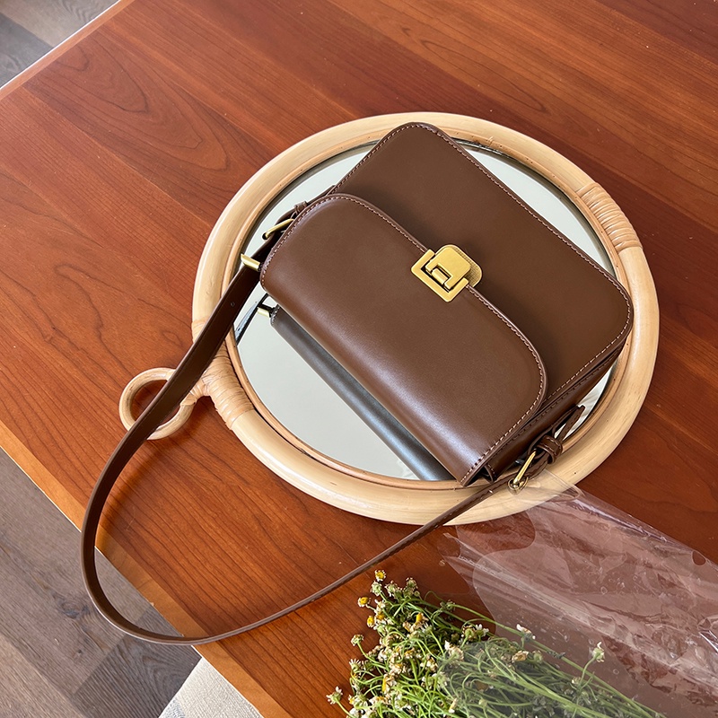 Túi đeo chéo IELGY màu nâu sang trọng thời trang cho nữ