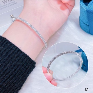 lắc tay bạc 1 hàng đá