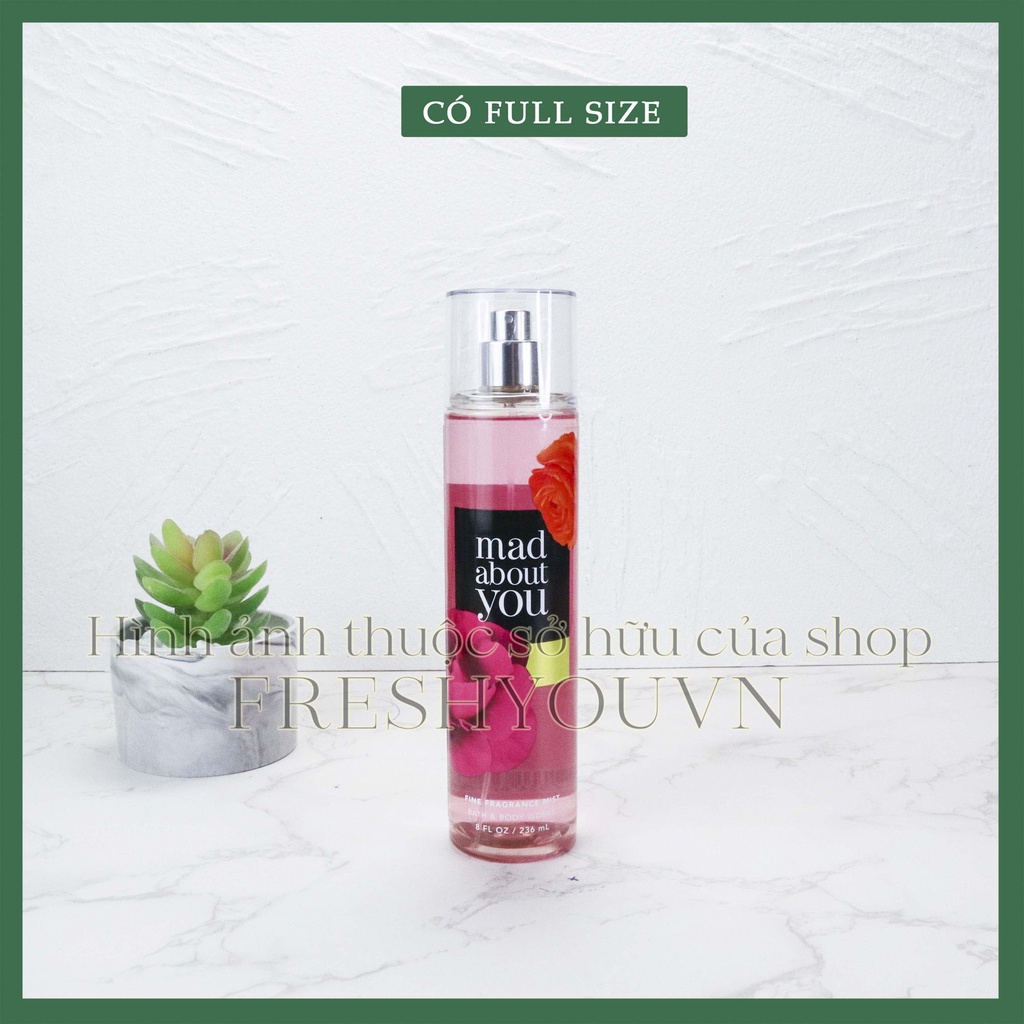 Mad About You - Xịt thơm toàn thân body mist Bath & Body Works khác   - fresh you