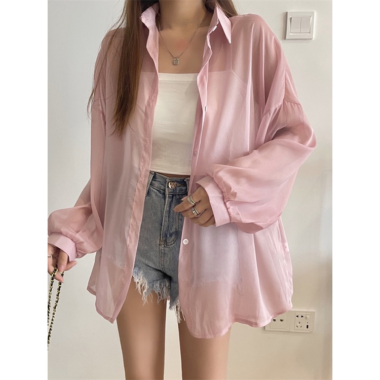 Áo khoác QADCOL chống nắng tay dài dáng rộng thời trang mùa hè