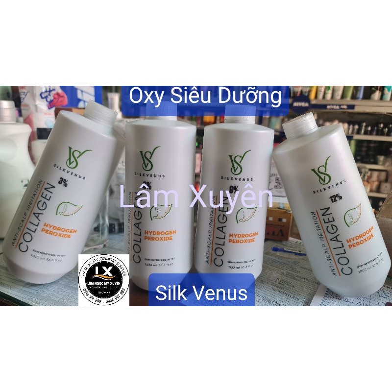 Oxy không rát Collagen Silk Venus kích ứng da đầu  Ít khô tóc hương thơm hoa bạc hà cao cấp khử mùi hóa chất đều màu