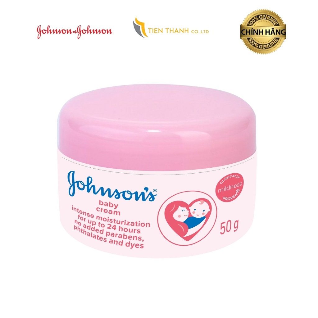 [Rẻ Vô Địch] Kem dưỡng da Johnson's Baby 50g- Hàng chính hãng.