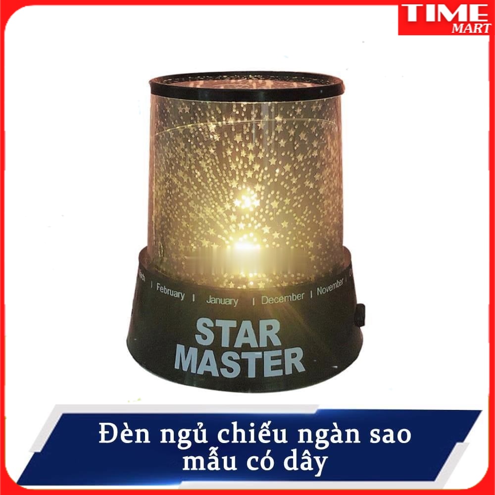 Đèn Chiếu Sao Cho Bé - Đèn Ngủ Ngàn SaoTự Xoay Cho Phòng Ngủ [TIME_MART]