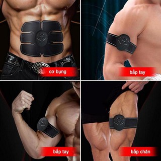 Bộ 3 Máy Rung + 3 Miếng Dán Massage Xung Điện EMS Body Giảm Mỡ Thon Gọn Cơ Thể