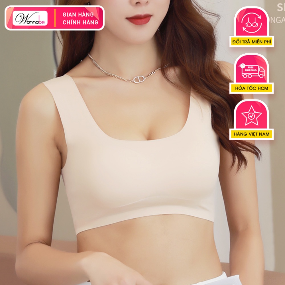 Áo lá nữ sinh Wannabe AL48S kiểu dáng ba lỗ không gọng có mút mềm mại thoải mái