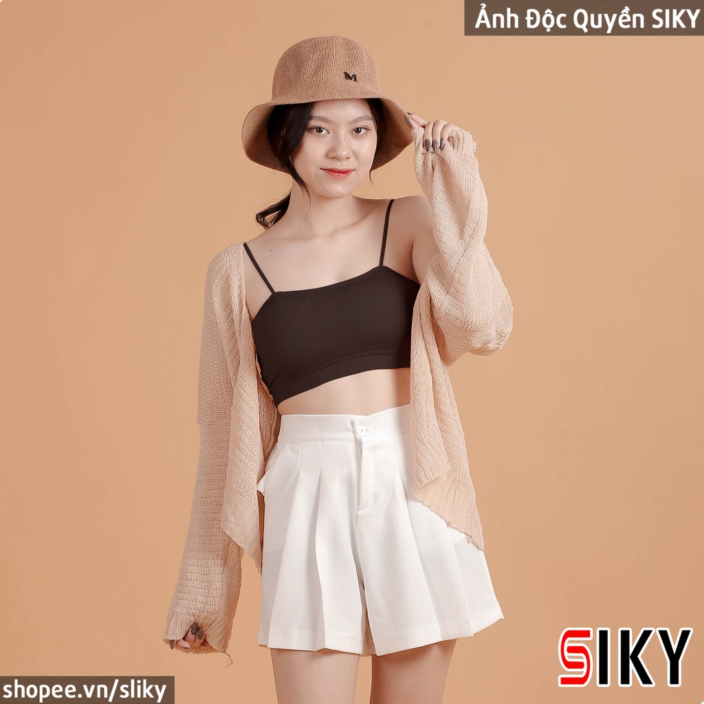 Áo Bra Thun Tăm 2 Dây, Áo Bra 2 dây có mút ngực BRA01
