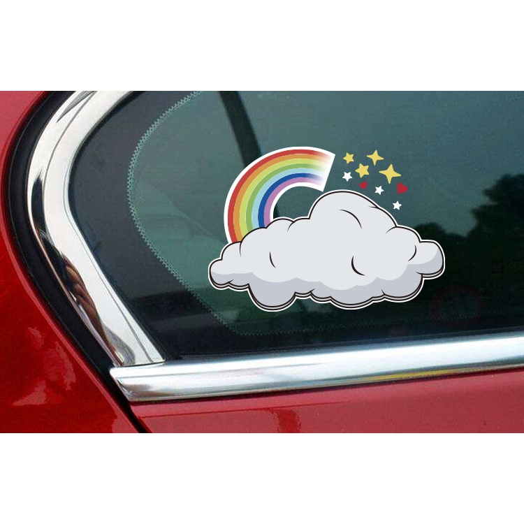 1 Miếng Dán Trang Trí Xe Hơi Họa Tiết Hoạt Hình