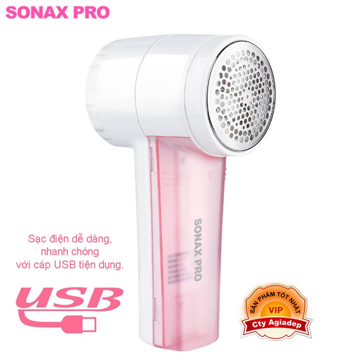 Máy cắt lông xù xịn Sonax S9988 Pin sạc 3 đầu + 2 Lưỡi