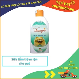 Sữa tắm trị ve rận bọ chét trên chó mèo và thú cưng Vime Shampo 300ml