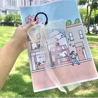 Dây Buộc Tóc Nơ Voan Rũ tiểu thư