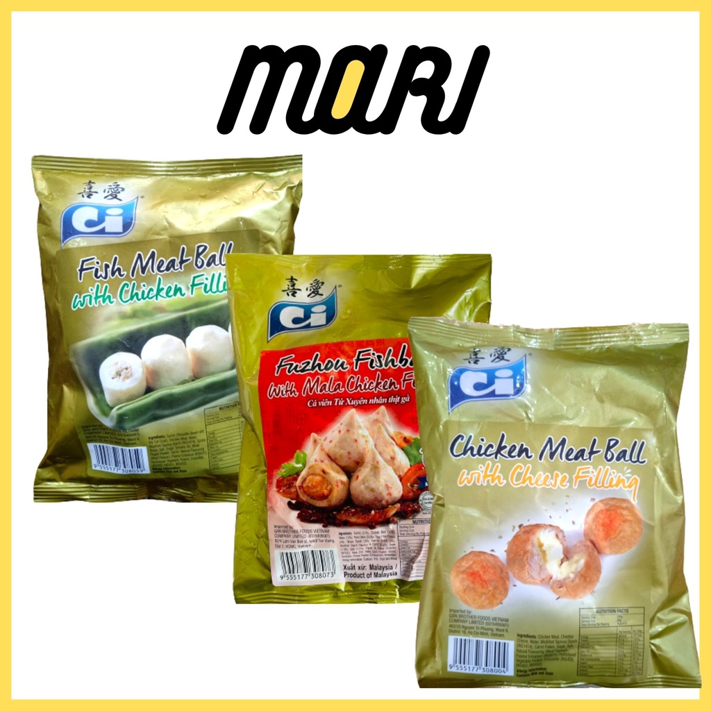 [SHIP HCM] Viên thả lẩu Ci 200g (gà viên xúc xích, gà viên phô mai, cá viên Tứ Xuyên,...)