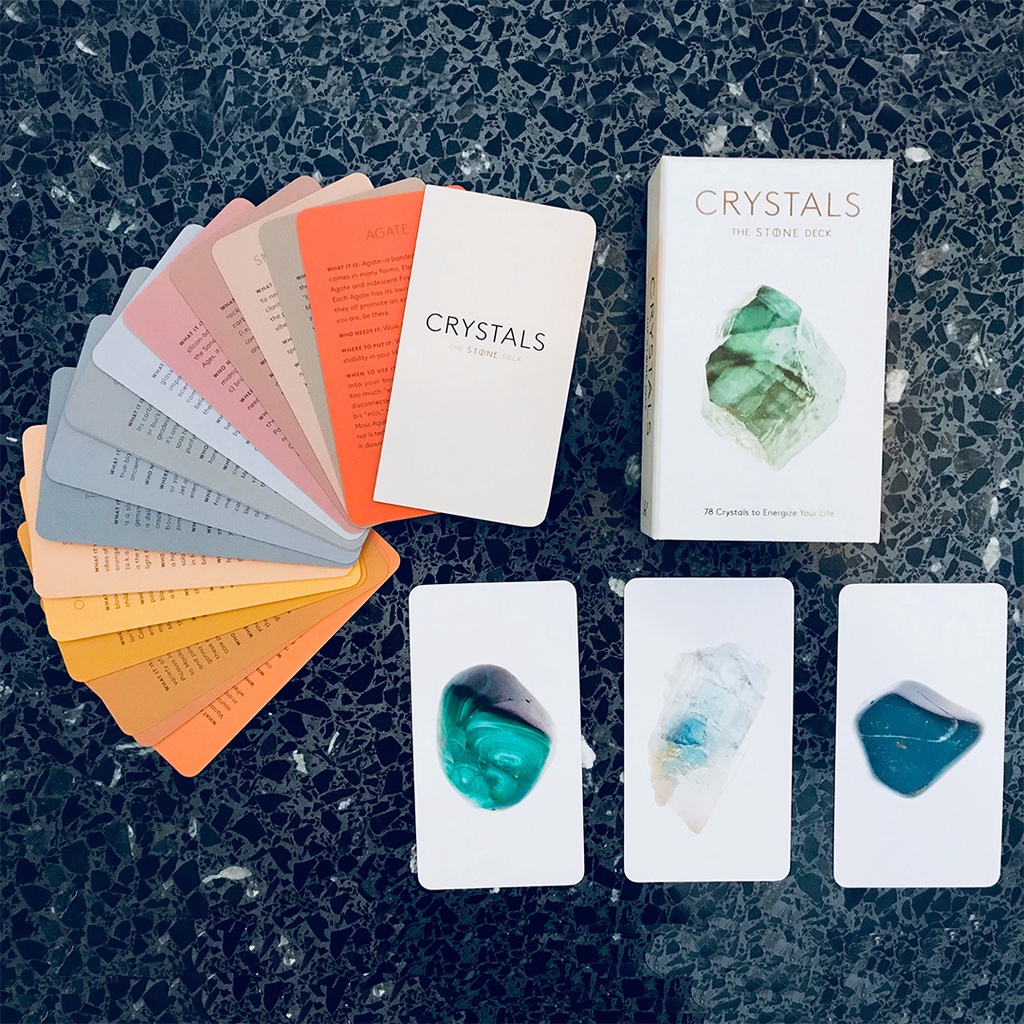 Bộ Bài Crystals The Stone Deck (Mystic House Tarot Shop)