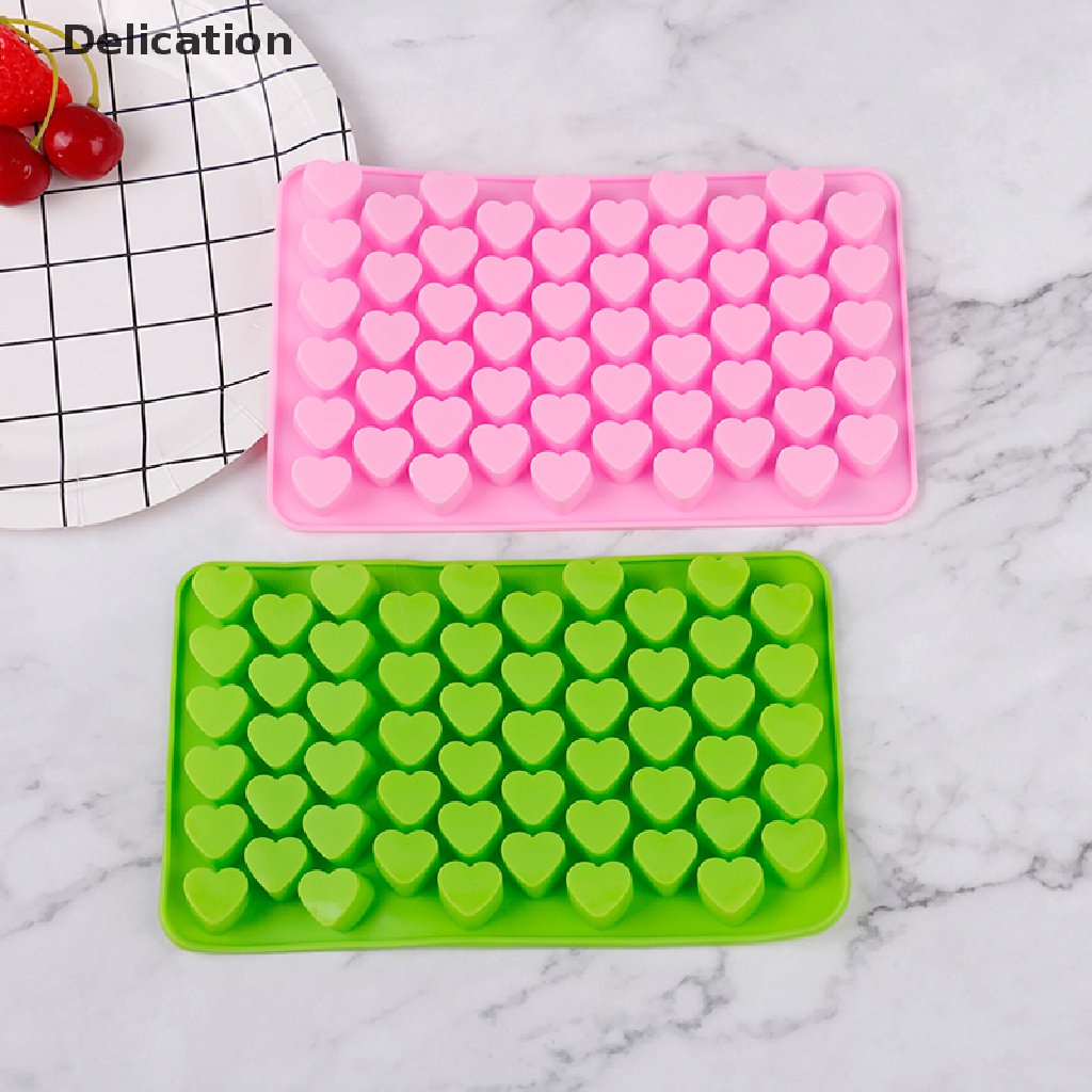 Khuôn Silicone Làm Sô Cô La 55 Ô Trái Tim mini