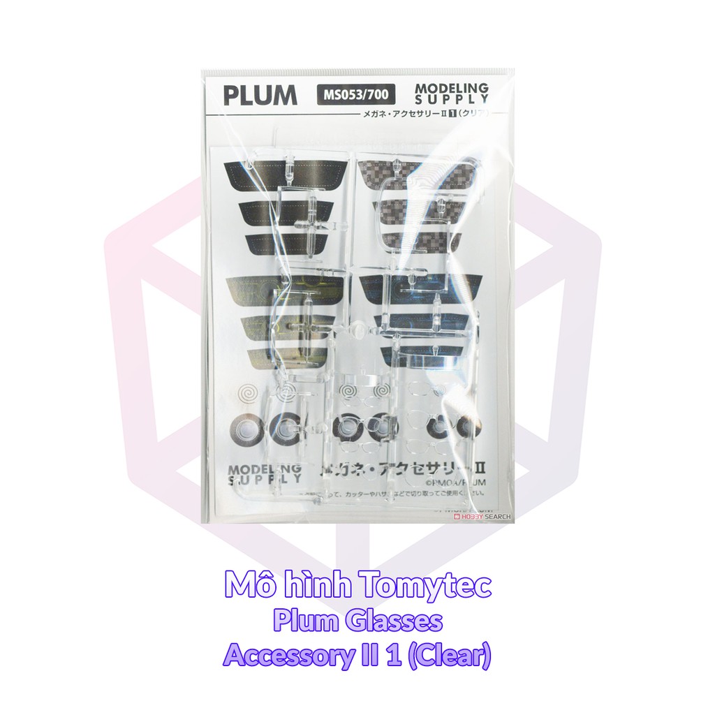 Phụ kiện mô hình Plum Glasses Accessory II 1 (Clear) 1/6 1/12 [TAM] [PK]