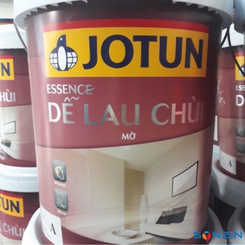 5L sơn jotun lau chùi màu 5454+ 5L jotalast trắng+ lăn