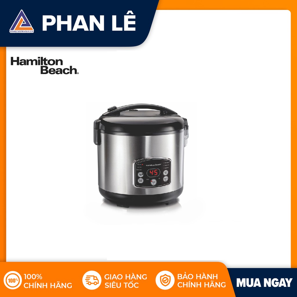 [Mã ELHADEV giảm 4% đơn 300K] Nồi cơm điện Hamilton Beach 37541-IN 1.8L (Bạc)