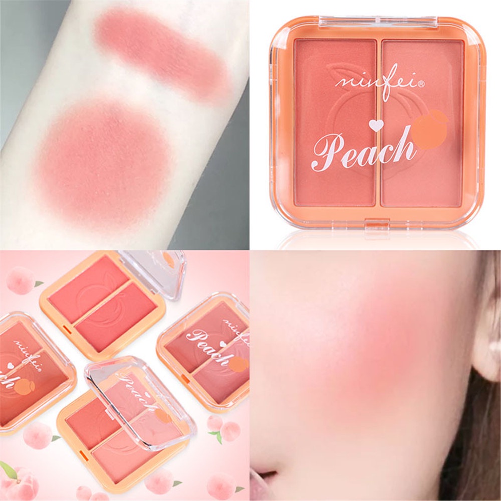 A172 - 4 màu Hai tông màu Mellow Stock Natural Brighten Up Sửa chữa đường viền Blush Makeup Beauty Beauty