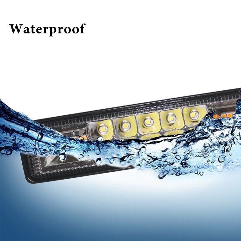 1 Thanh Đèn led 48W 12-24V IP67 Ánh Sáng Trắng Dành Cho Xe JEEP Offroad 4x4 ATV SUV