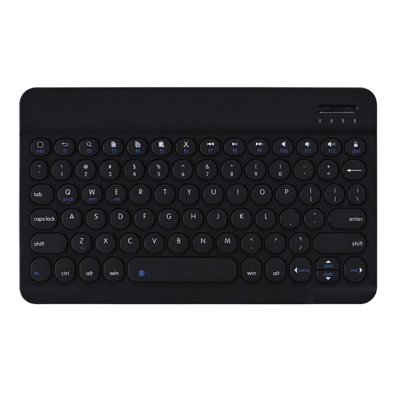 Bluetooth Wireless Keyboard Slim Retro Round Keycap Universal for Laptop