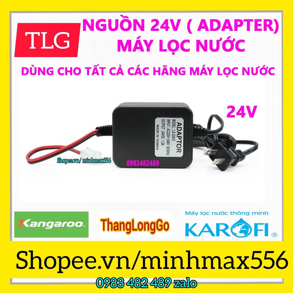 [GIÁ HỦY DIỆT] Bộ đổi nguồn máy lọc nước RO 24V BLUEMOON Cao Cấp | Đổi nguồn Adapter dành cho máy lọc nước 24V