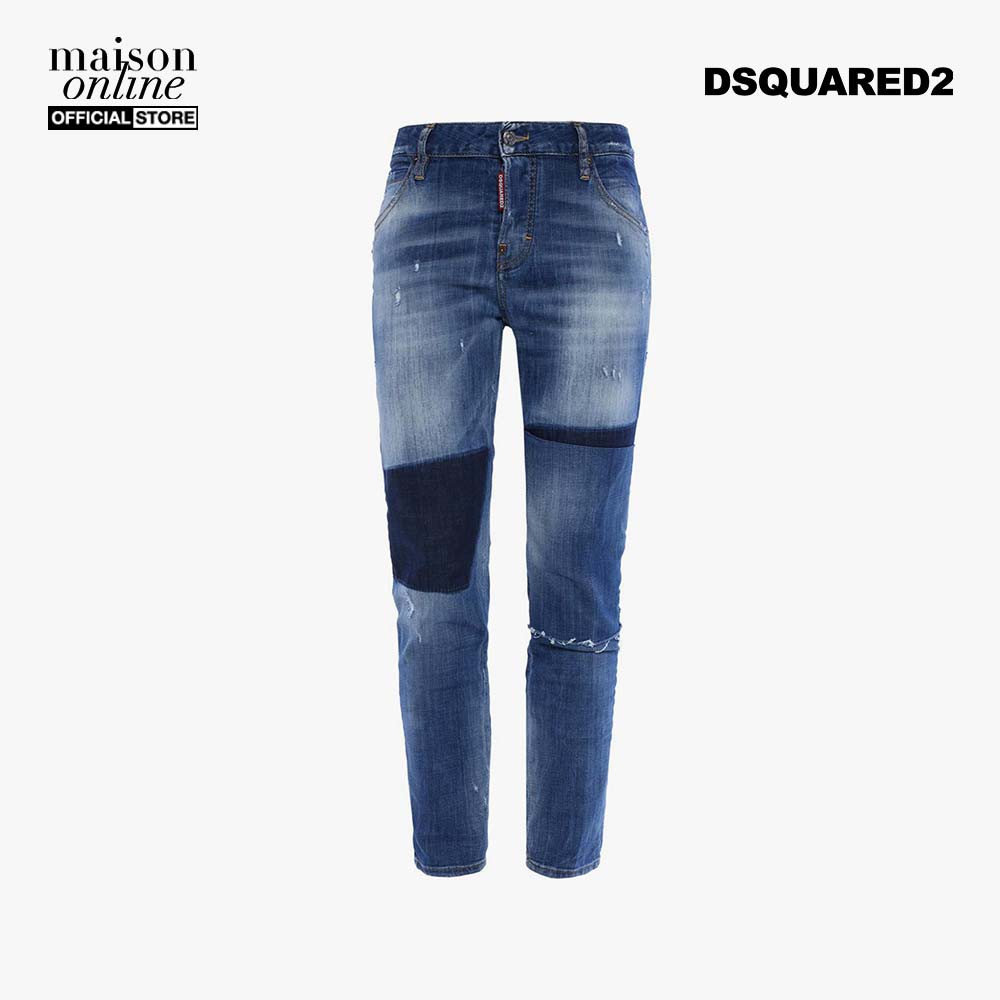 DSQUARED2 - Quần jeans nữ slim-fit wash vải dậm Cool Girl Jean S75LA0939-470