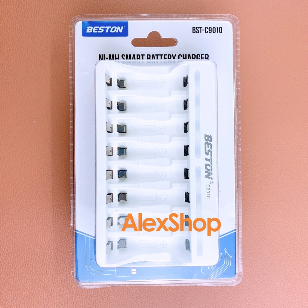[Sạc 8 Rãnh] Bộ Pin Sạc BESTON AA/AAA 3300/3000/1200/1300mAh Chỉ Pin Sạc Hoặc Kèm Sạc 8 cổng C833/ C9010