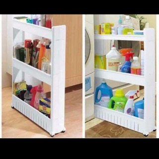 Kệ 3 tầng để đồ nhà tắm có bánh xe