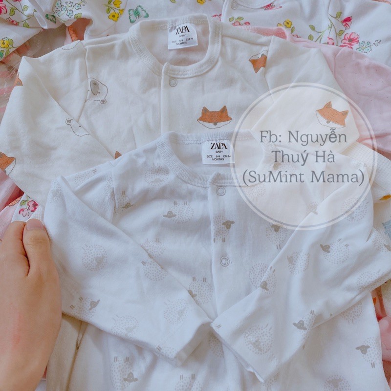 (Giá shock) Sleepsuit cotton- Body liền tất Z.R xuất xịn