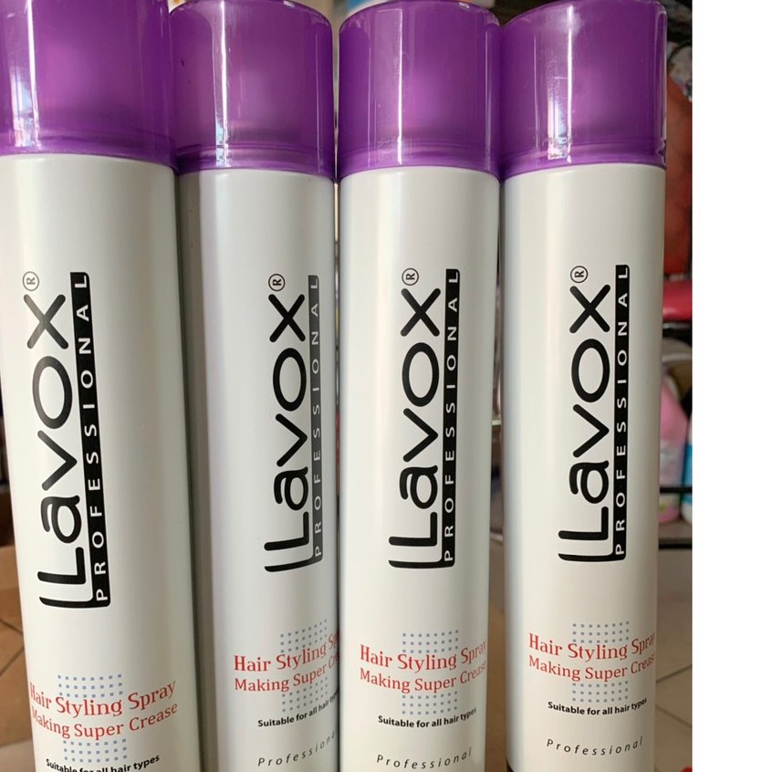 Keo tạo kiểu tóc Lavox 420ml (mềm, tím)