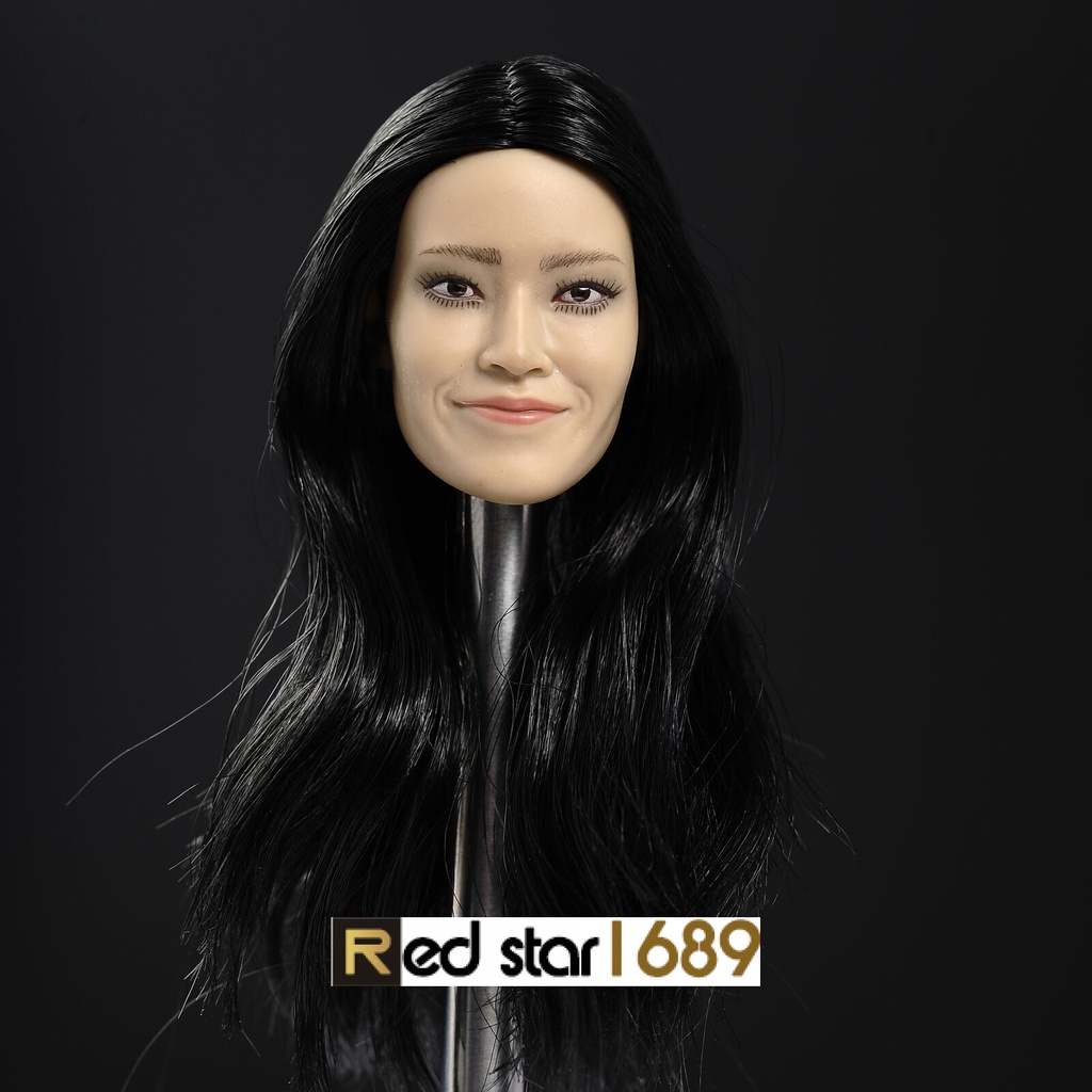 Mô Hình Đầu Cô Gái Tóc Đen Tỉ Lệ 1: 6 12 "