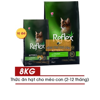 Thức ăn hạt cho mèo con reflex plus kitten vị gà 8kg