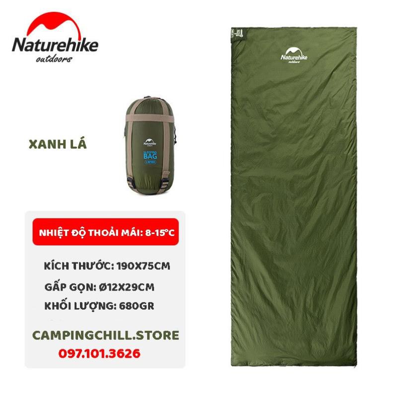 TÚI NGỦ DÃ NGOẠI, CẮM TRẠI SIÊU ẤM NATUREHIKE LW180 NH15S003-D