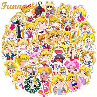 Set 50 Unique Sailor Moon Decorative Stickers