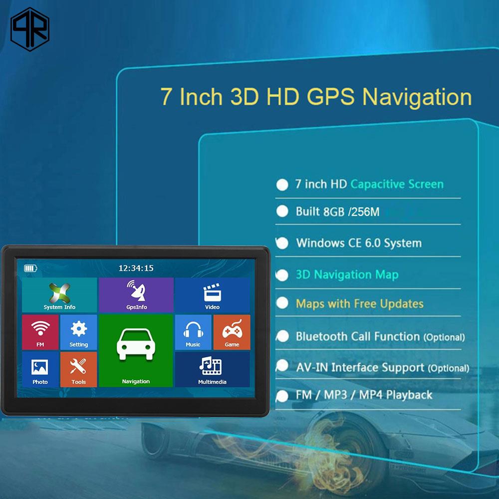 Hệ thống định vị GPS 256MB + 8G ABS FM Phát xạ 7 Cung HD GPS chất lượng cao