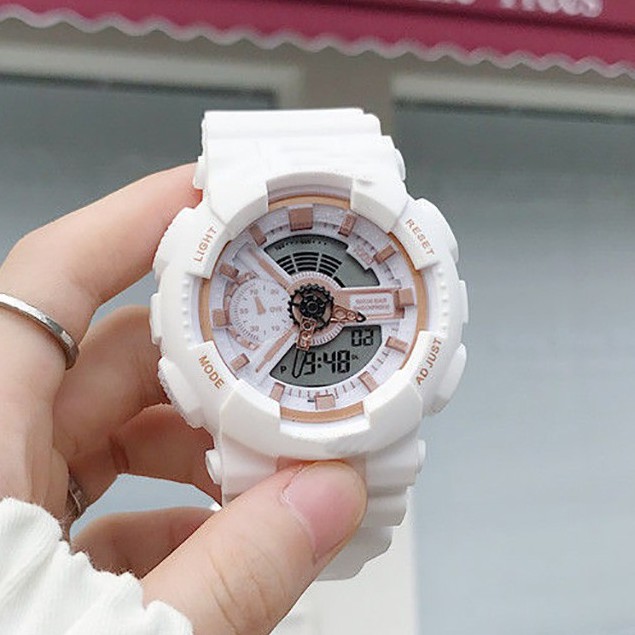 Đồng Hô nữ G-Shock USA Sports 2 Máy Kim và Điện Tử Mạnh Mẽ Dây Silicone chống nước | BigBuy360 - bigbuy360.vn