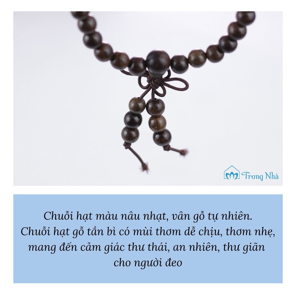 Chuỗi vòng tần bì, chuỗi vòng phong thủy 6li 8li - Bình An, May Mắn - Trong Nhà