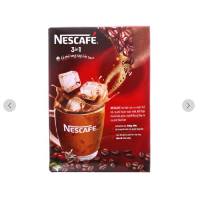 Cà phê sữa hoà tan Nescafe 3 in 1 vị đậm đà hài hoà( 20 gói x 17g)