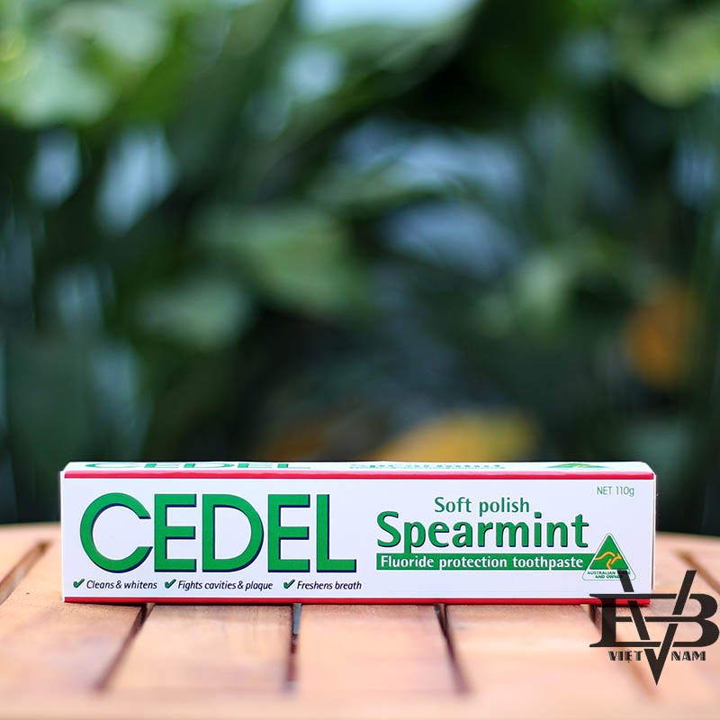 [Hàng Úc] Kem đánh Trắng Răng &amp; Thơm Mát CEDEL SPEARMINT 110g Cao cấp Nhập Khẩu