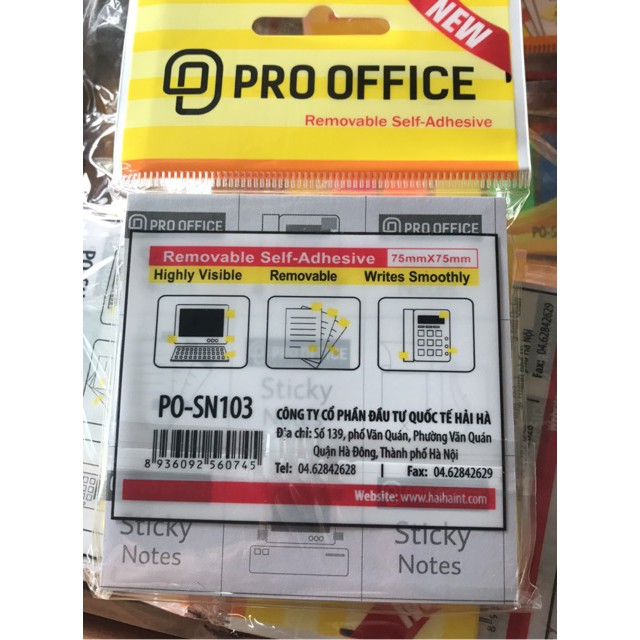 Giấy Note 😍FREESHIP😍 Giấy Nhớ Vàng 2x3in/3x3in/3x4in