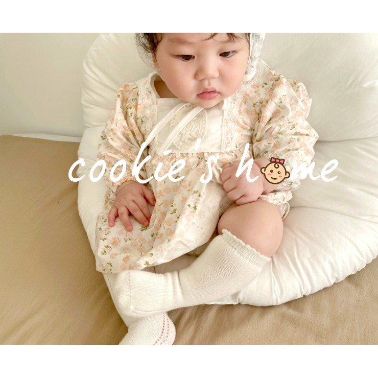 [Cookie'sHome x Royal Dress] Body cho bé gái sơ sinh coton phong cách Korea Hoàng gia mặc thôi nôi chụp hình studio