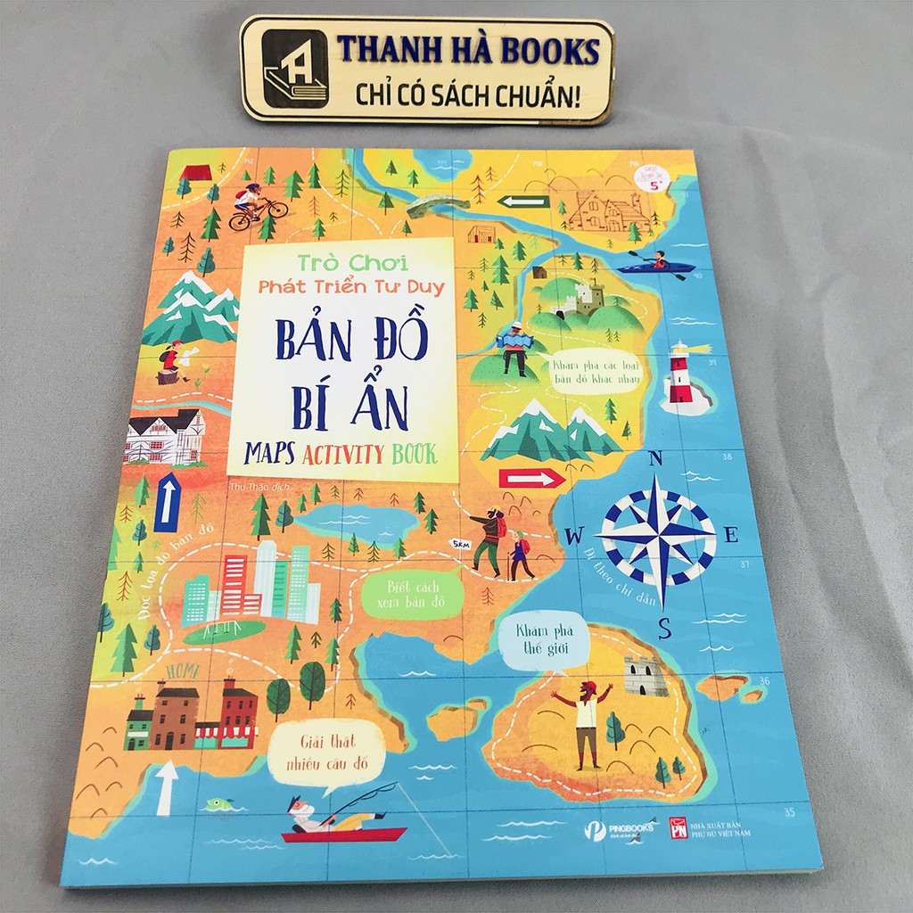 Sách - Trò Chơi Phát Triển Tư Duy - Bản Đồ Bí Ẩn - Maps Activity Book (Dành Cho Bé Từ 5+)