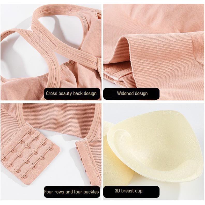 ÁO BRA TẬP GYM YOGA NÂNG NGỰC ĐỊNH HÌNH PHỐI MÓC CÀI BR85 - LADY